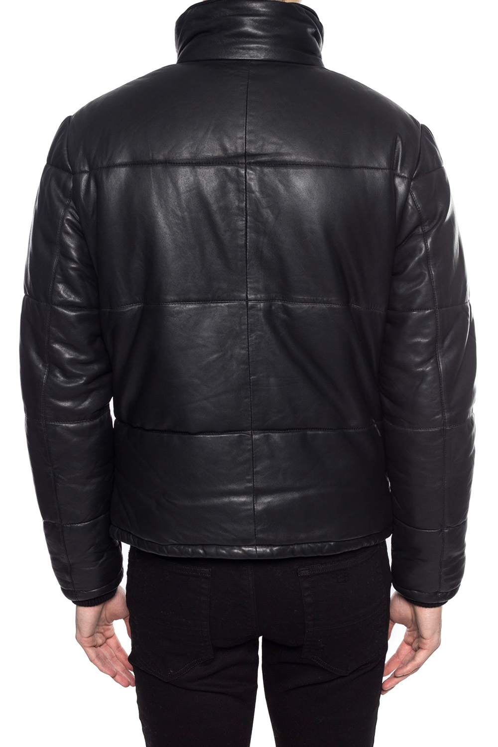 Black 'Coronet' leather jacket AllSaints - Vitkac Canada